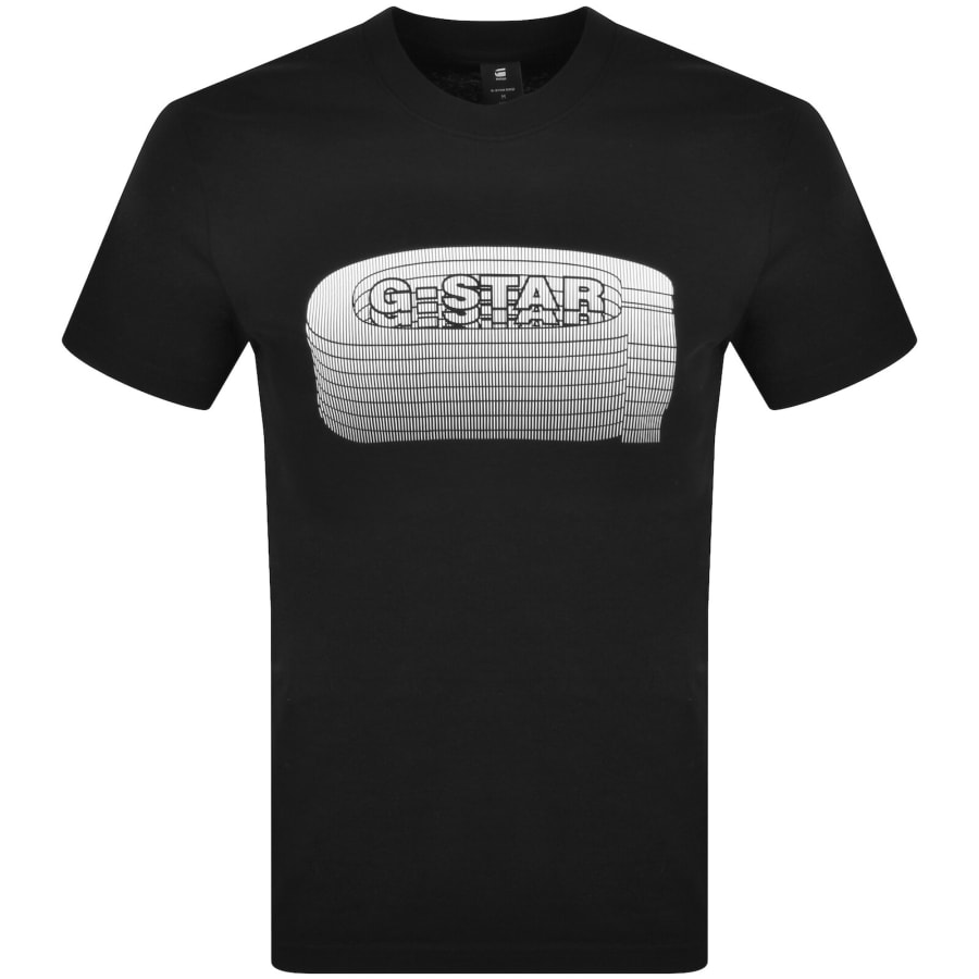 G Star Raw Old Skool Logo T Shirt Black